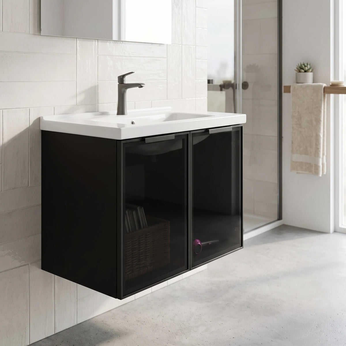 SUS304 Basin Cabinet Set in a room setting