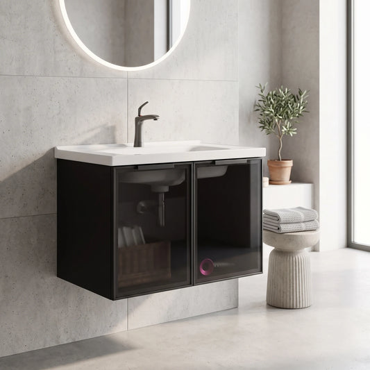 SUS304 Basin Cabinet Set in a room setting
