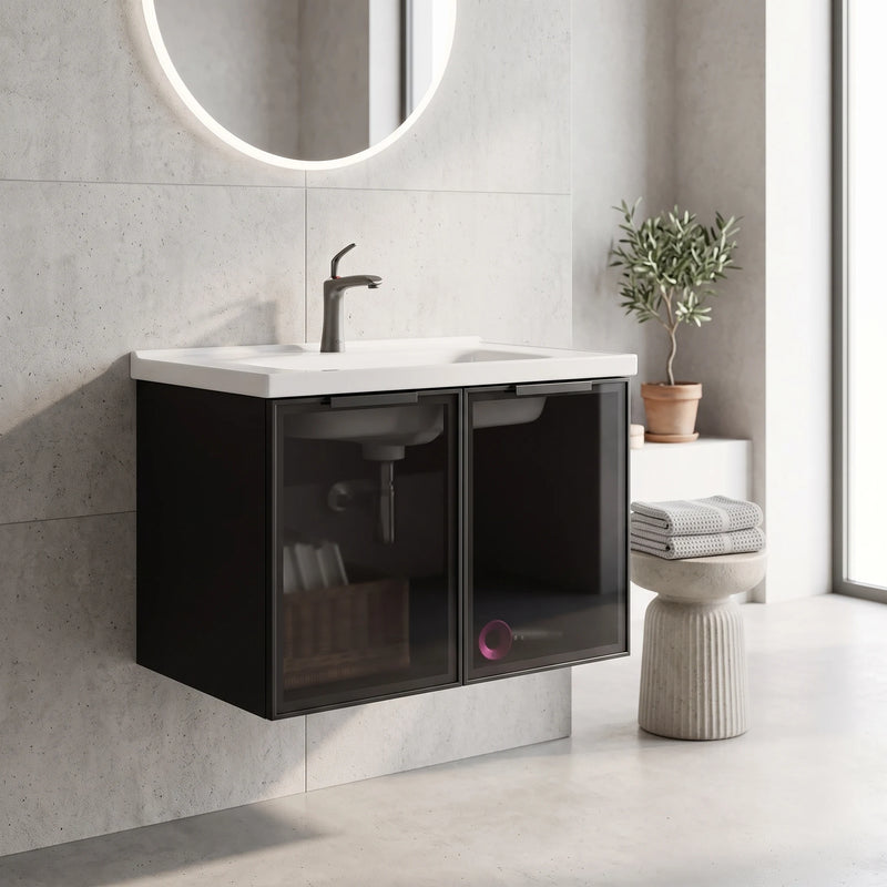 SUS304 Basin Cabinet Set in a room setting