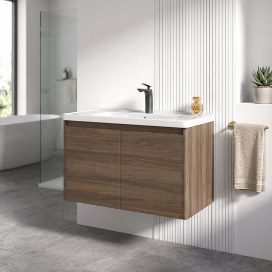 Carbon Steel Basin Cabinet Set in a room setting