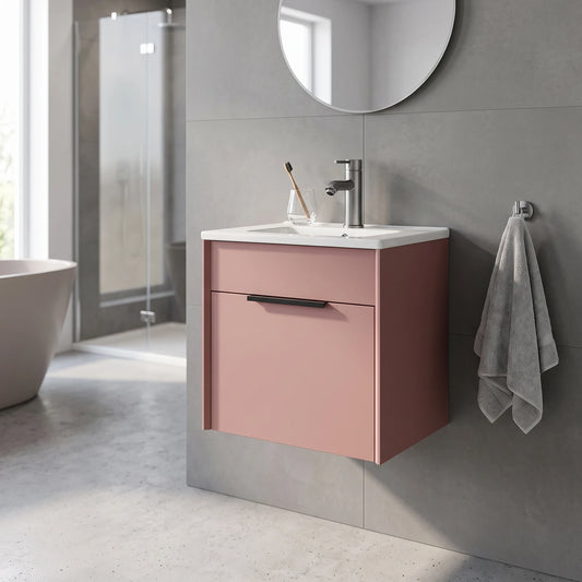 PVC Basin Cabinet Set in a room setting