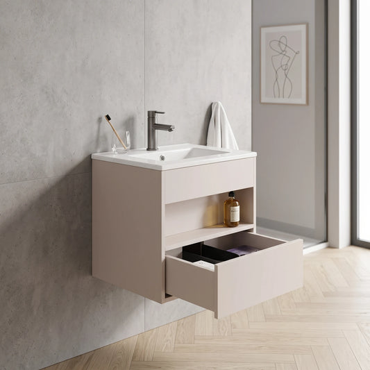 PVC Basin Cabinet Set in a room setting