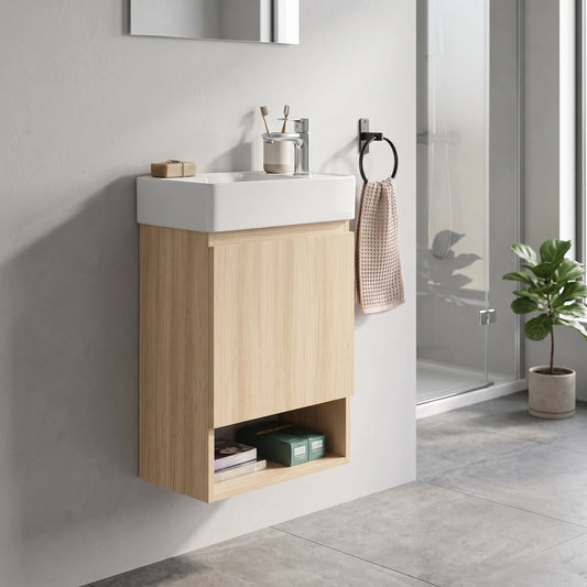 PVC Basin Cabinet Set in a room setting