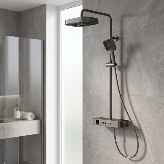 Exposed Shower Bar Set in a room setting