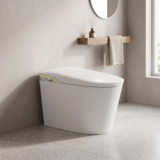 Smart Toilet Complete Set (S-150mm) c/w Tank (High Version) - White in a room setting