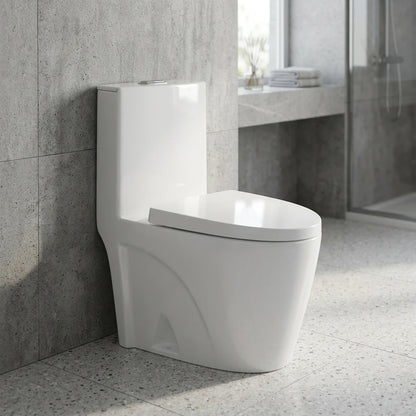 VIDA Washdown WC Complete Set (S-250mm) - White in a room setting
