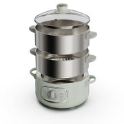 Bear Mechanical Control Food Steamer 10L - Green