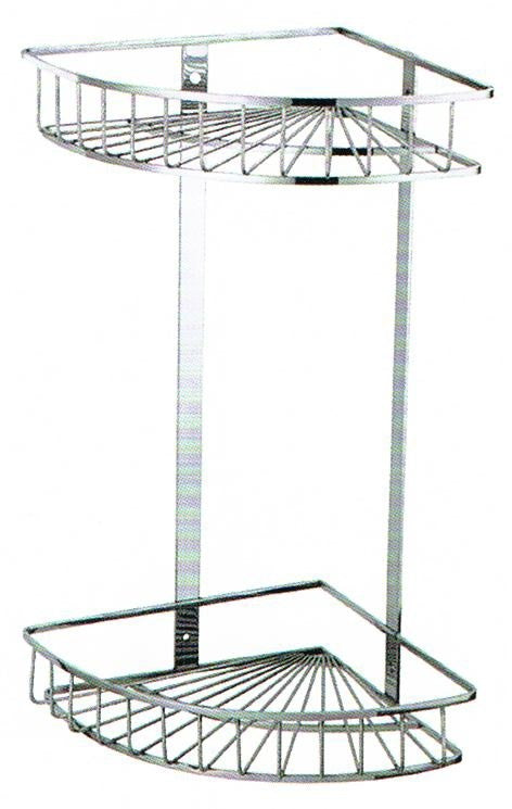 2 Tier Corner Rack - Satin