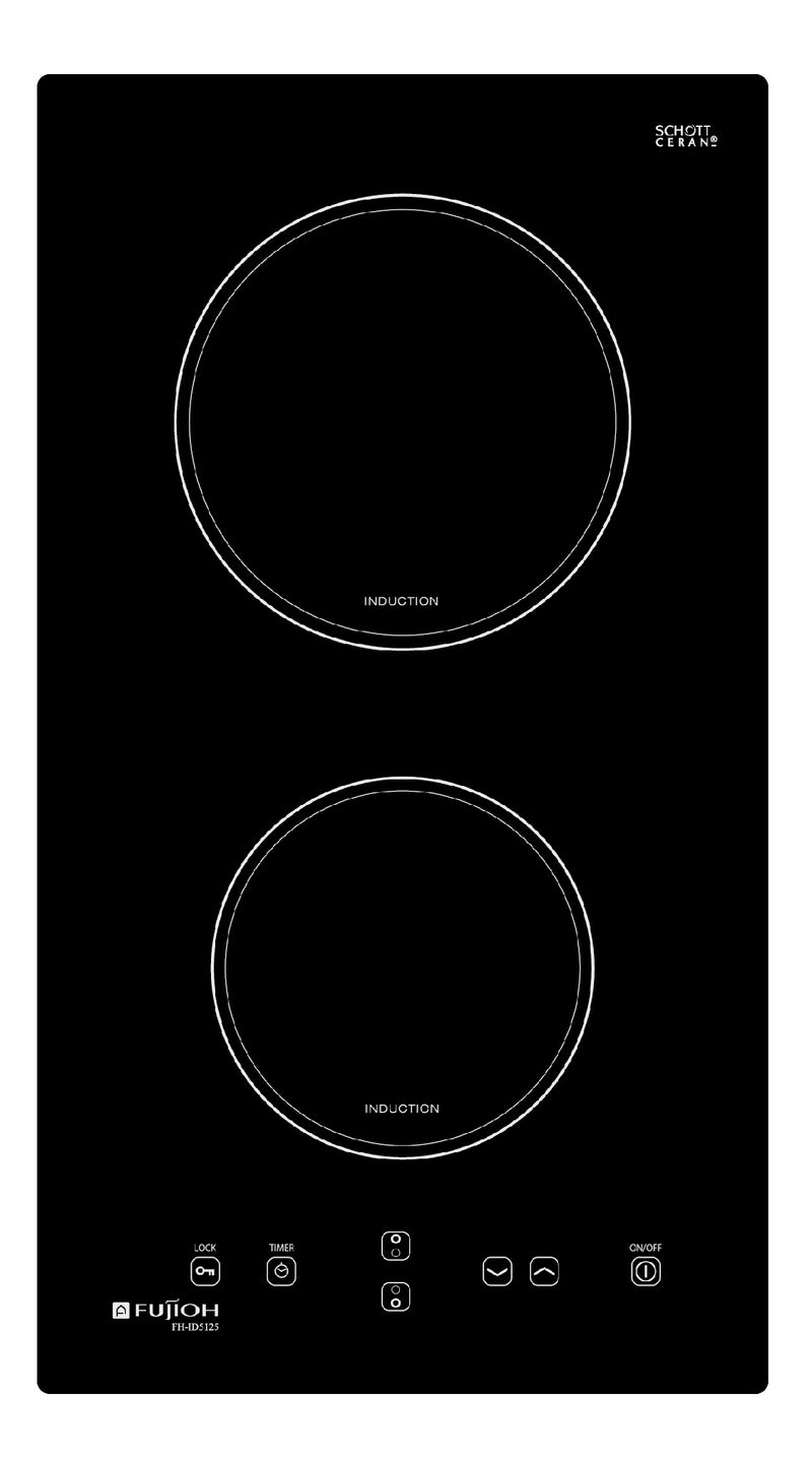 Fujioh Induction Hob (2 Zone) - Ceramic Glass
