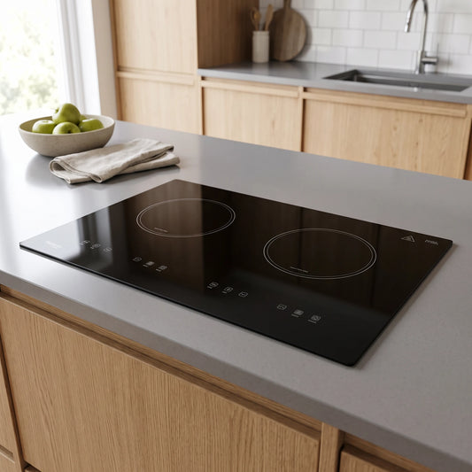 Fujioh Induction Hob (2 Zone) - Ceramic Glass in a room setting
