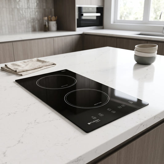 Fujioh Induction Hob (2 Zone) - Ceramic Glass in a room setting