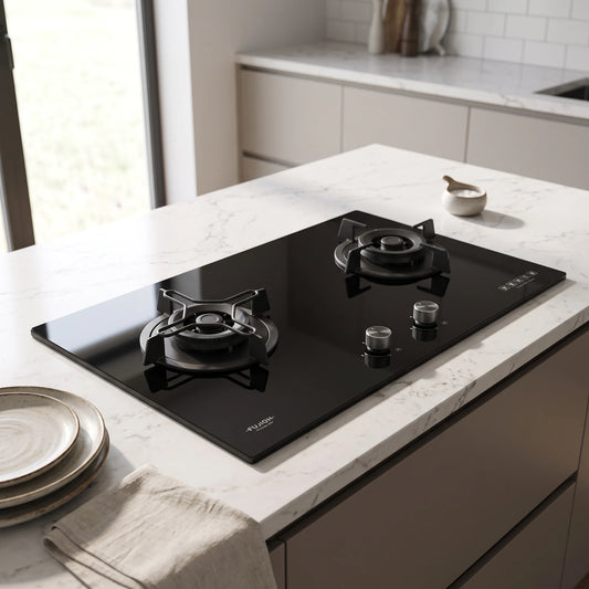 Fujioh Gas Hob (2 Burner) in a room setting
