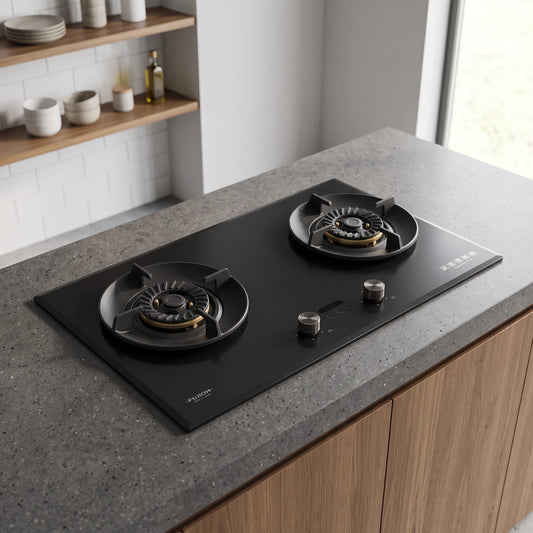 Fujioh Gas Hob (2 Burner) in a room setting