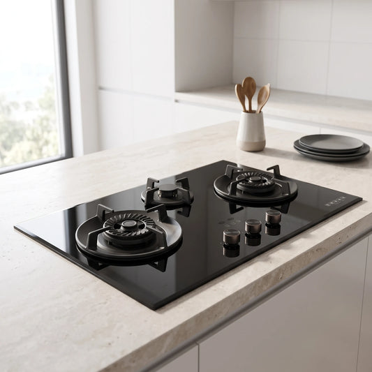 Fujioh Gas Hob (3 Burner) in a room setting