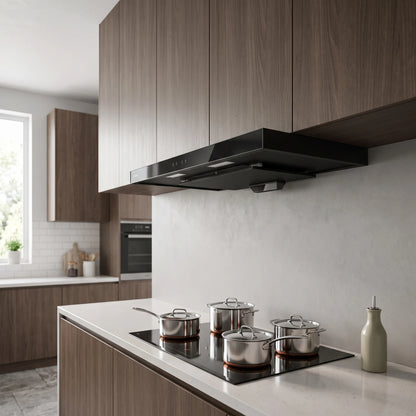 900mm Slim Cooker Hood in a room setting