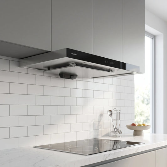 Fujioh Cooker Hood (Recycle) in a room setting