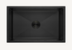 Single Bowl Sink c/w Roll Up Basket - Nano Black