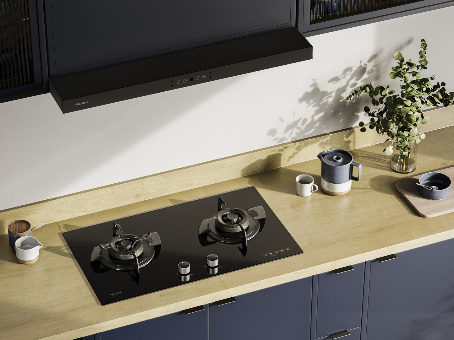 FUJIOH FH-GS21 GLBK Gas Hob_Kitchen Image (1)