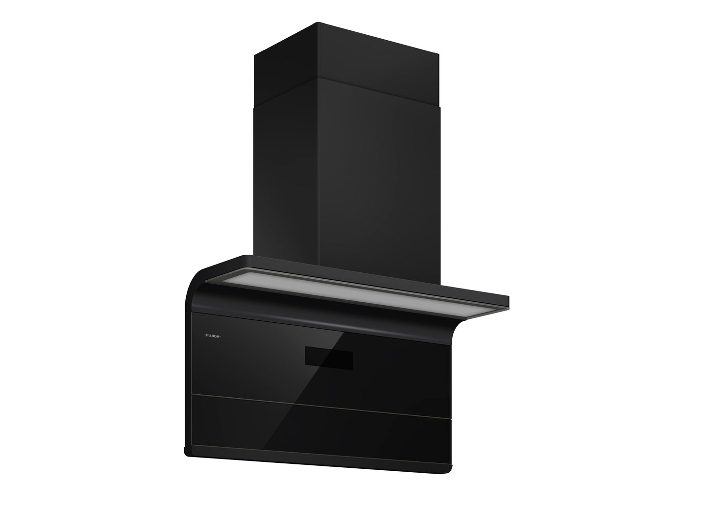 FUJIOH_FR-LW2490 Cooker Hood (Black)_Left View