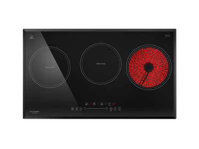 Fujioh Hybrid Hob (3 Zone) - Ceramic Glass