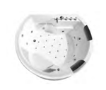 Built In Round Massage Bath Tub