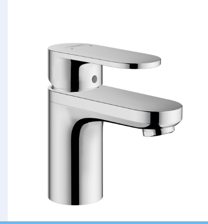 Vernis Blend Basin Mixer 100 with Pop-Up Waste - Zinc