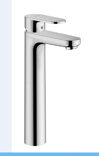 Vernis Blend Basin Mixer 190 with Pop-Up Waste - Zinc
