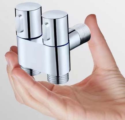 Two Way Angle Valve - Matt Black