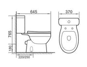ZETA WC Complete Set (P-180mm) - White