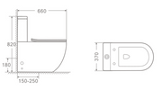 LINGO WC Complete Set (S150-250mm) - White