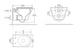 CODA Wall Hung WC Complete Set (P180mm) - Matte Grey