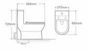 DOLLI WC Complete Set (P-180mm) - White
