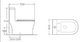 LEONA WC Complete Set (S-250mm) - Matte Gold