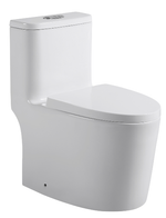 VITI Washdown Spinning Flush WC Complete Set with UF Seat Cover (P-180mm) - White