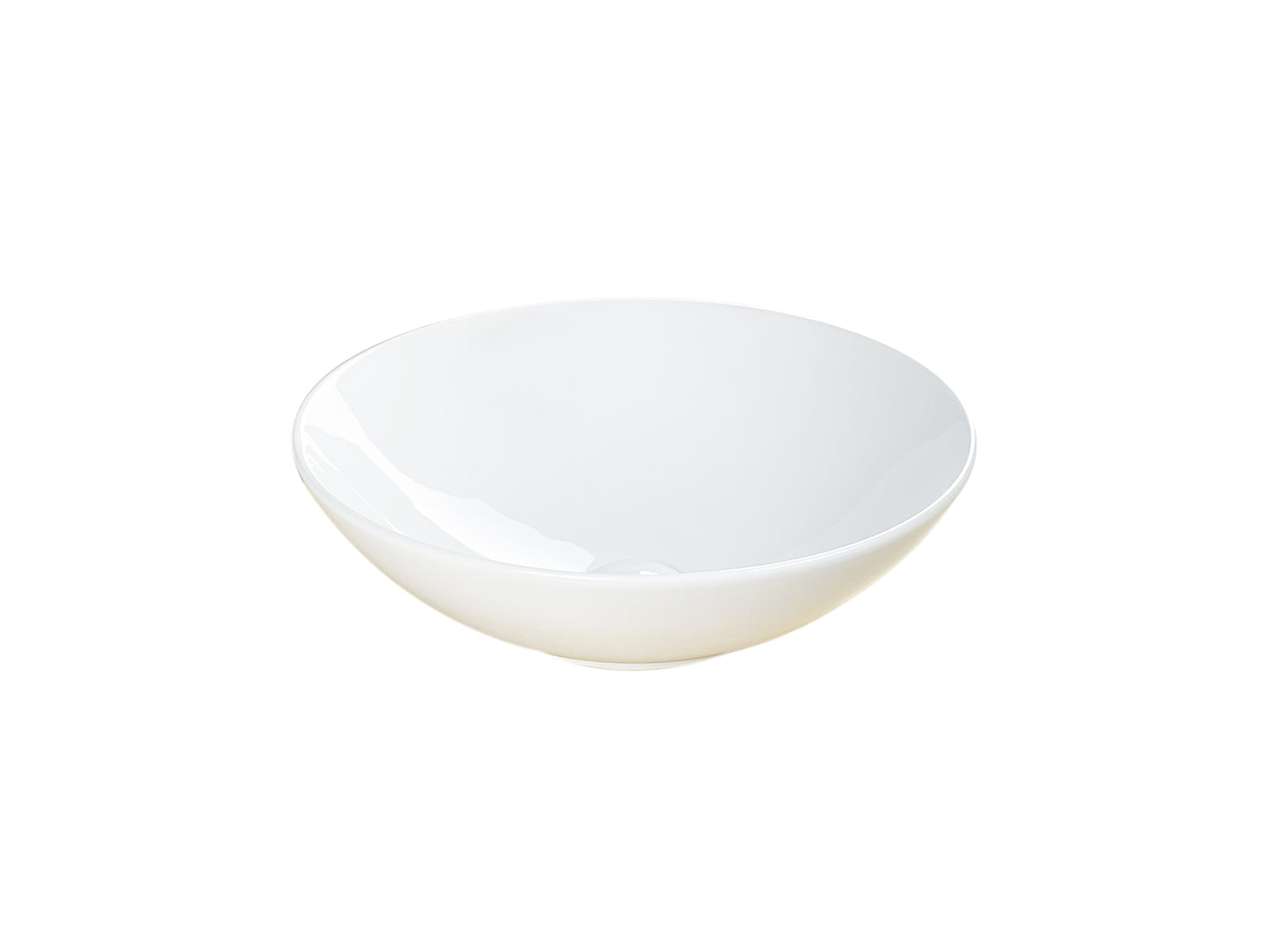 Round Above Counter Wash Basin - White