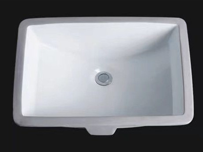 Rectangular Under Counter Wash Basin with Oveflow - White