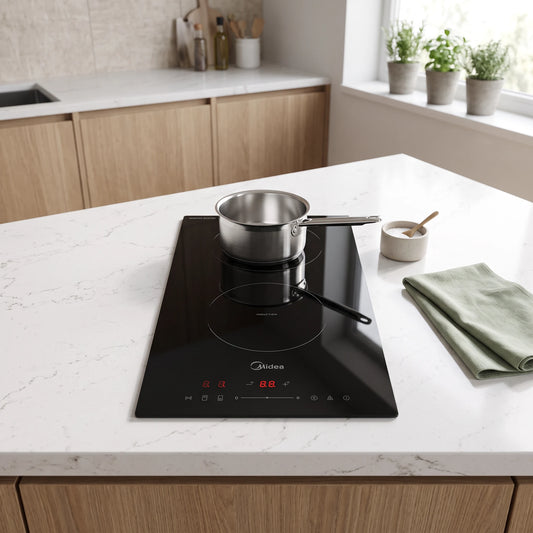 Midea Built-in 2 Zone Induction Hob in a room setting