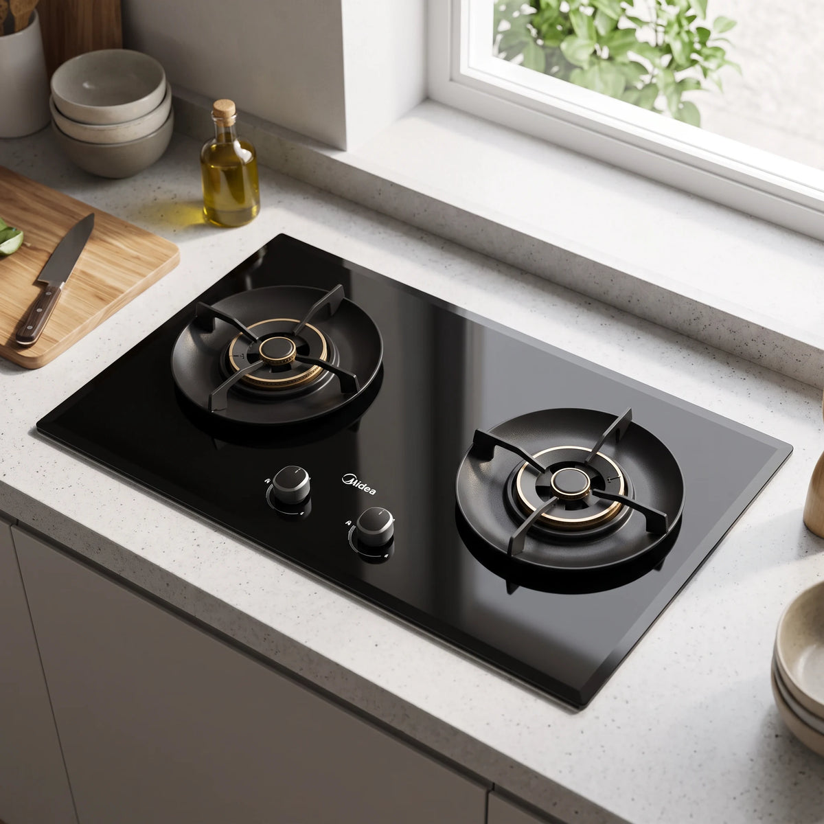 Midea Cooker Hob in a room setting