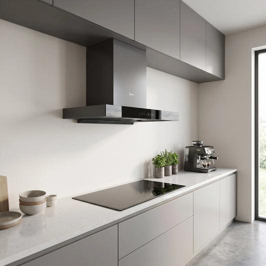 Midea Cooker Hood in a room setting