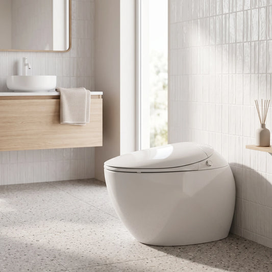 Smart WC Complete Set (S-250mm) c/w Tank (High Version) - White in a room setting