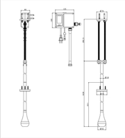 Roof Top Above Counter Basin Mixer - Matt Gold