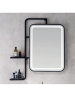 Mirror with Black Colour Shelf
