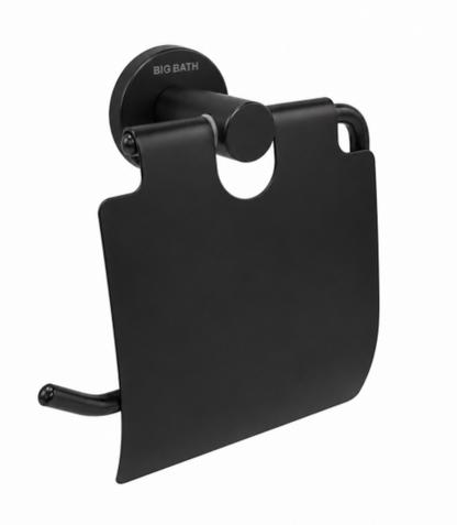 SUS304 Paper Holder with Cover - Matt Black