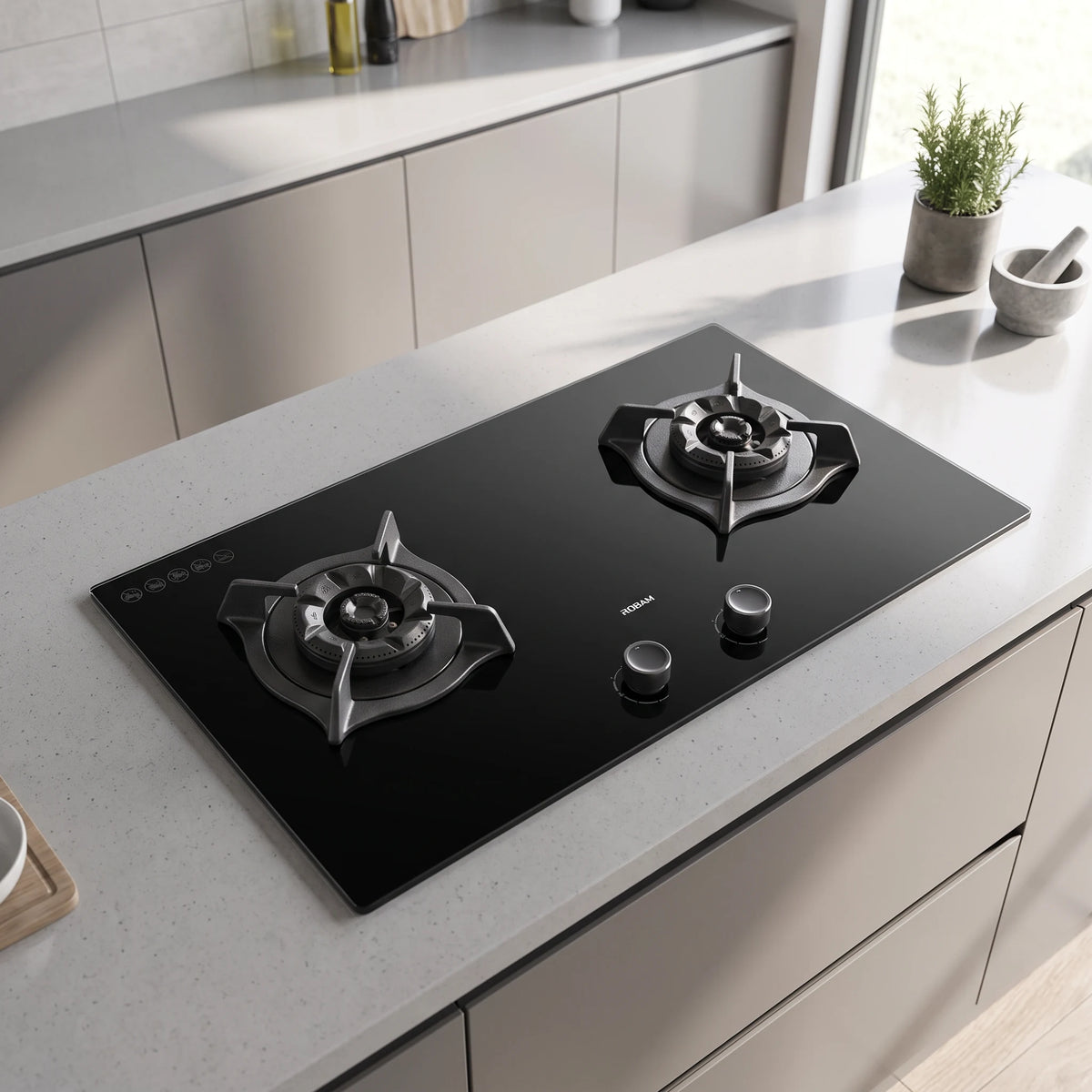 Robam Cooker Hob in a room setting