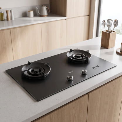 Robam Timer Gas Hob in a room setting