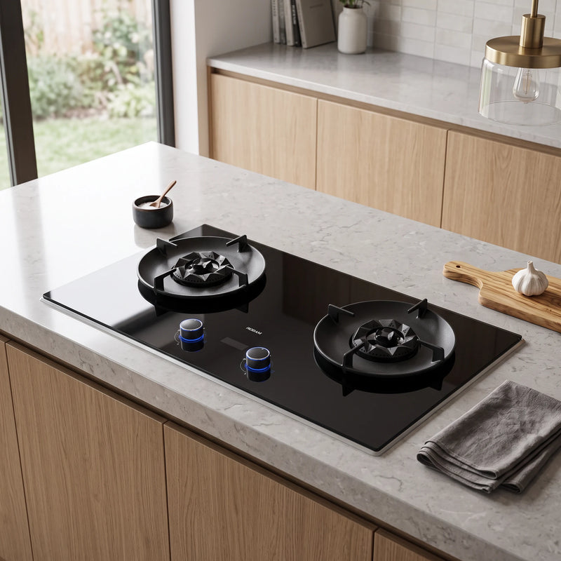 Robam FireCube Series Gas Hob in a room setting