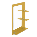 Tora Mirror With Shelf (Brown)