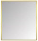 Rectangular Stainless Steel Matte Gold Frame Mirror