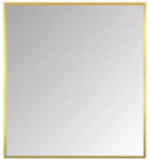 Rectangular Stainless Steel Matte Gold Frame Mirror