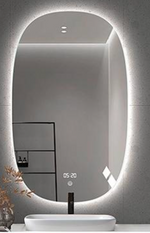 5mm Rectangle LED Mirror c/w Anti-Fog & Touch Sensor